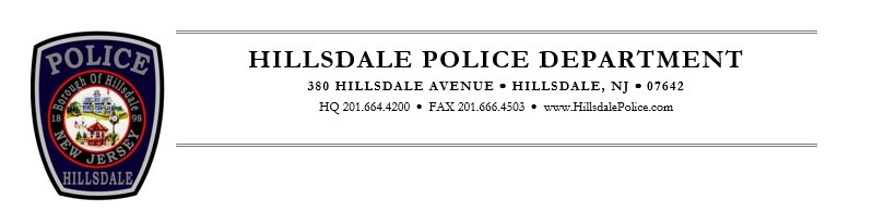 Hillsdale Police Department, NJ Public Safety Jobs