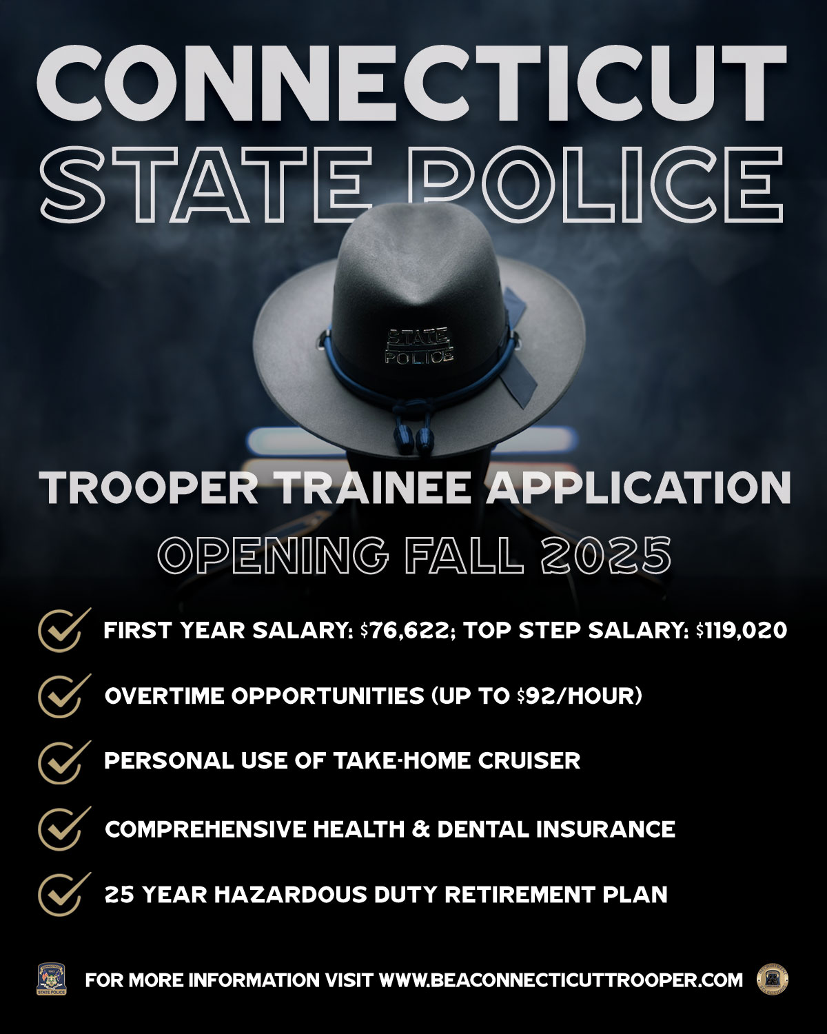 Connecticut State Police, CT Public Safety Jobs