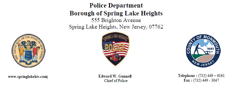 Spring Lake Heights Police Department, NJ Public Safety Jobs