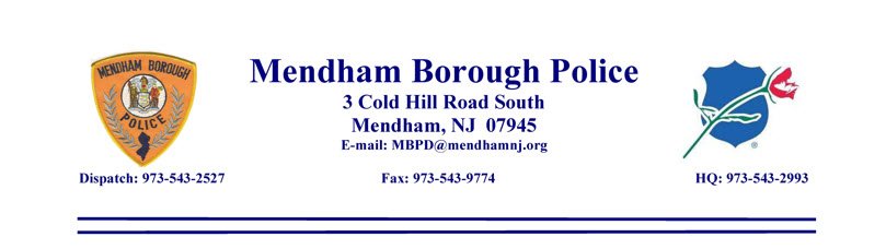 Mendham Borough Police Department, NJ Public Safety Jobs
