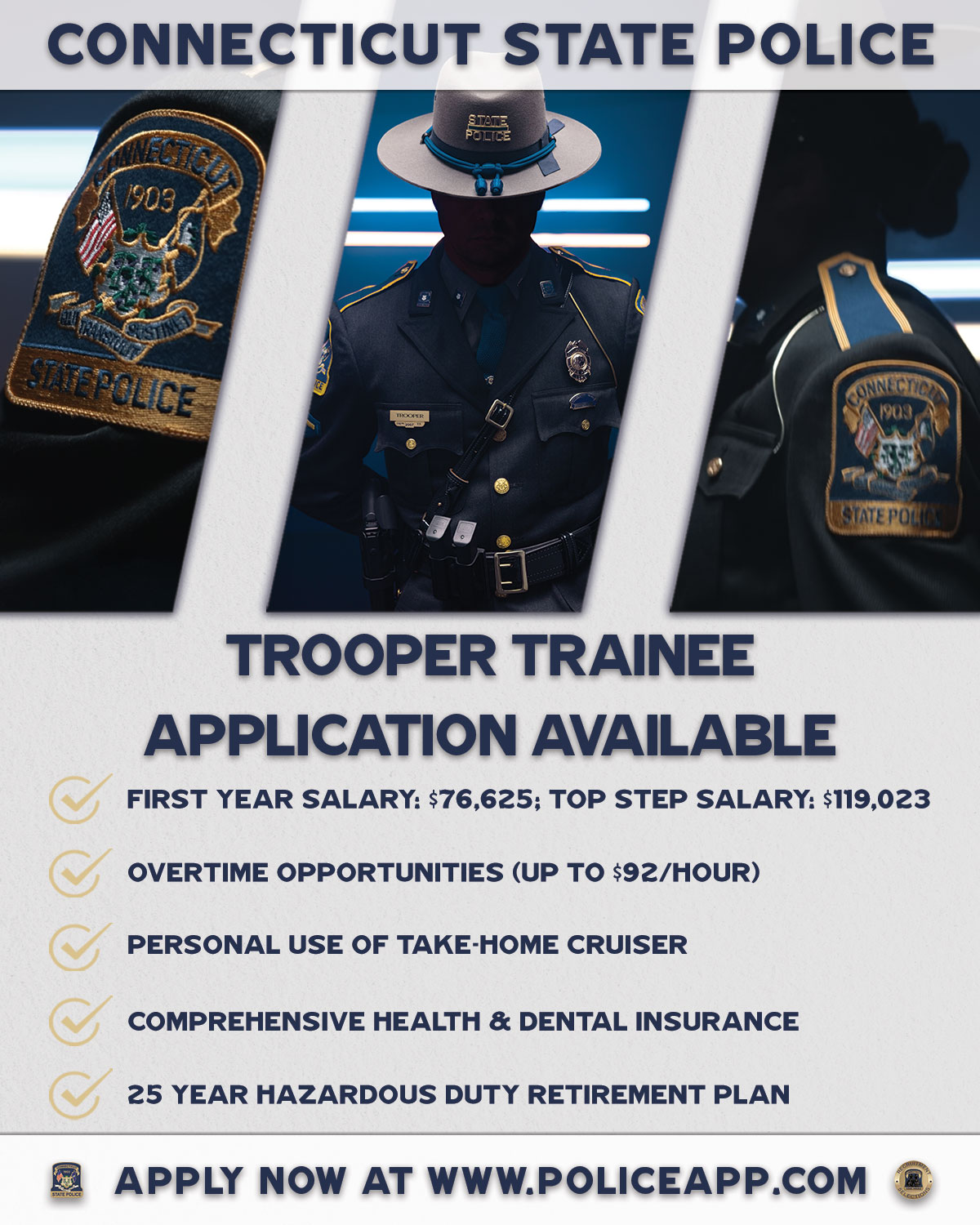 Connecticut State Police, CT Public Safety Jobs