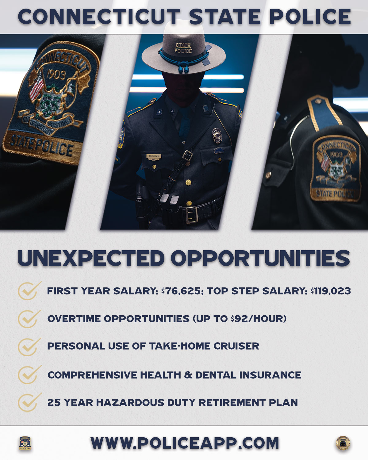 Connecticut State Police, CT Public Safety Jobs