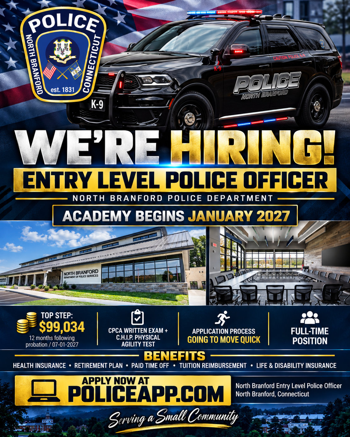 North Branford Police Department, CT Public Safety Jobs