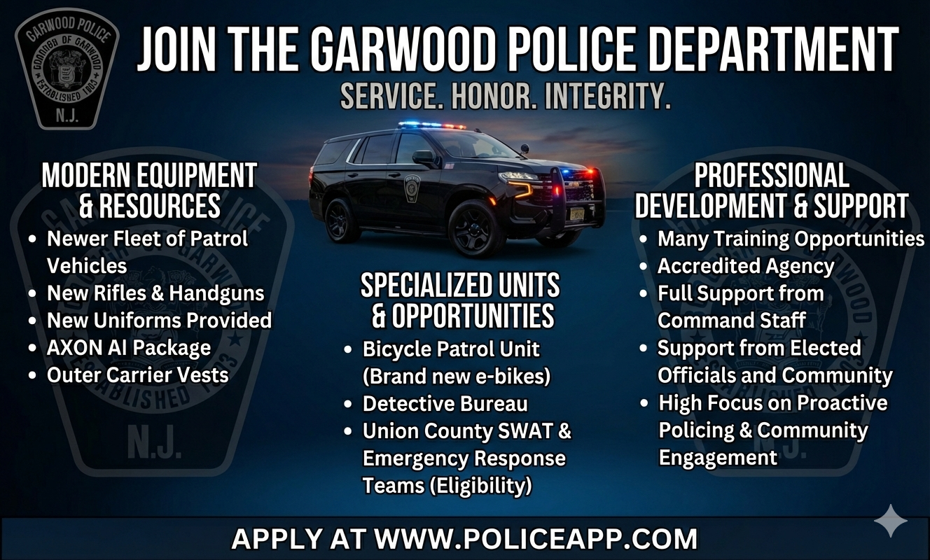 Garwood Police Department, NJ Public Safety Jobs
