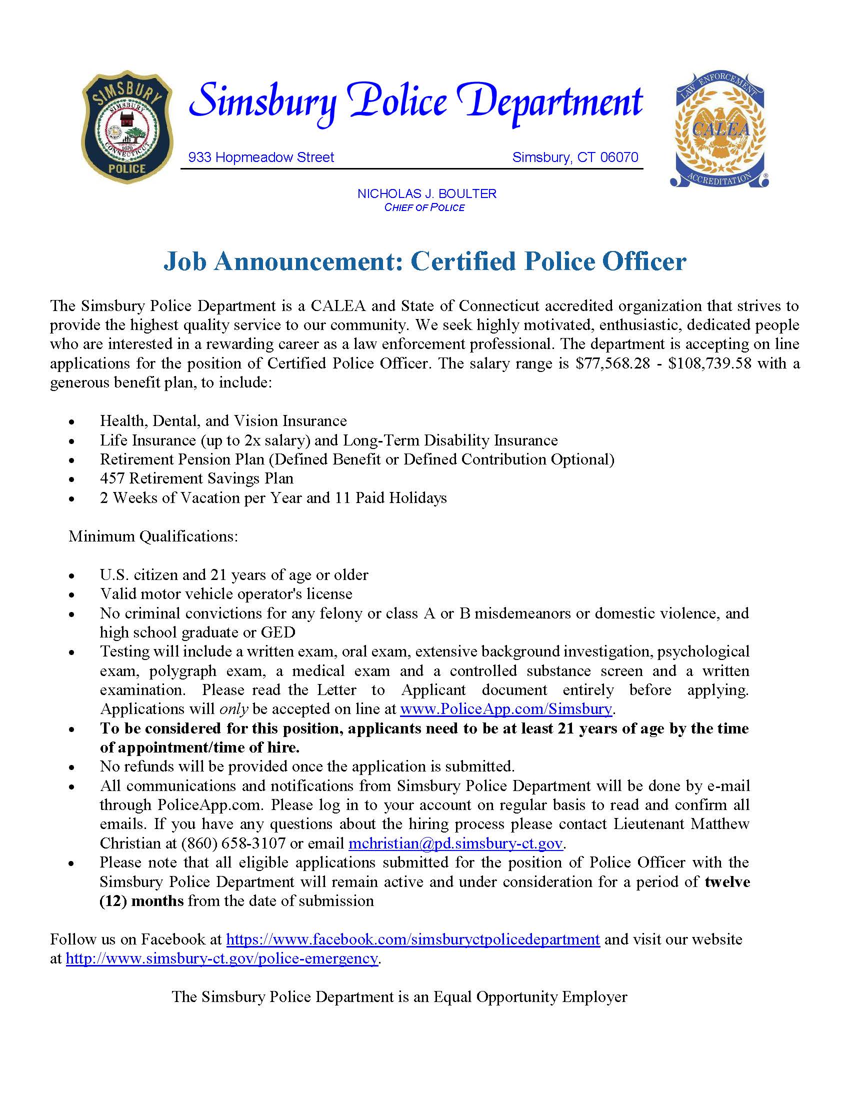 Job Announcement