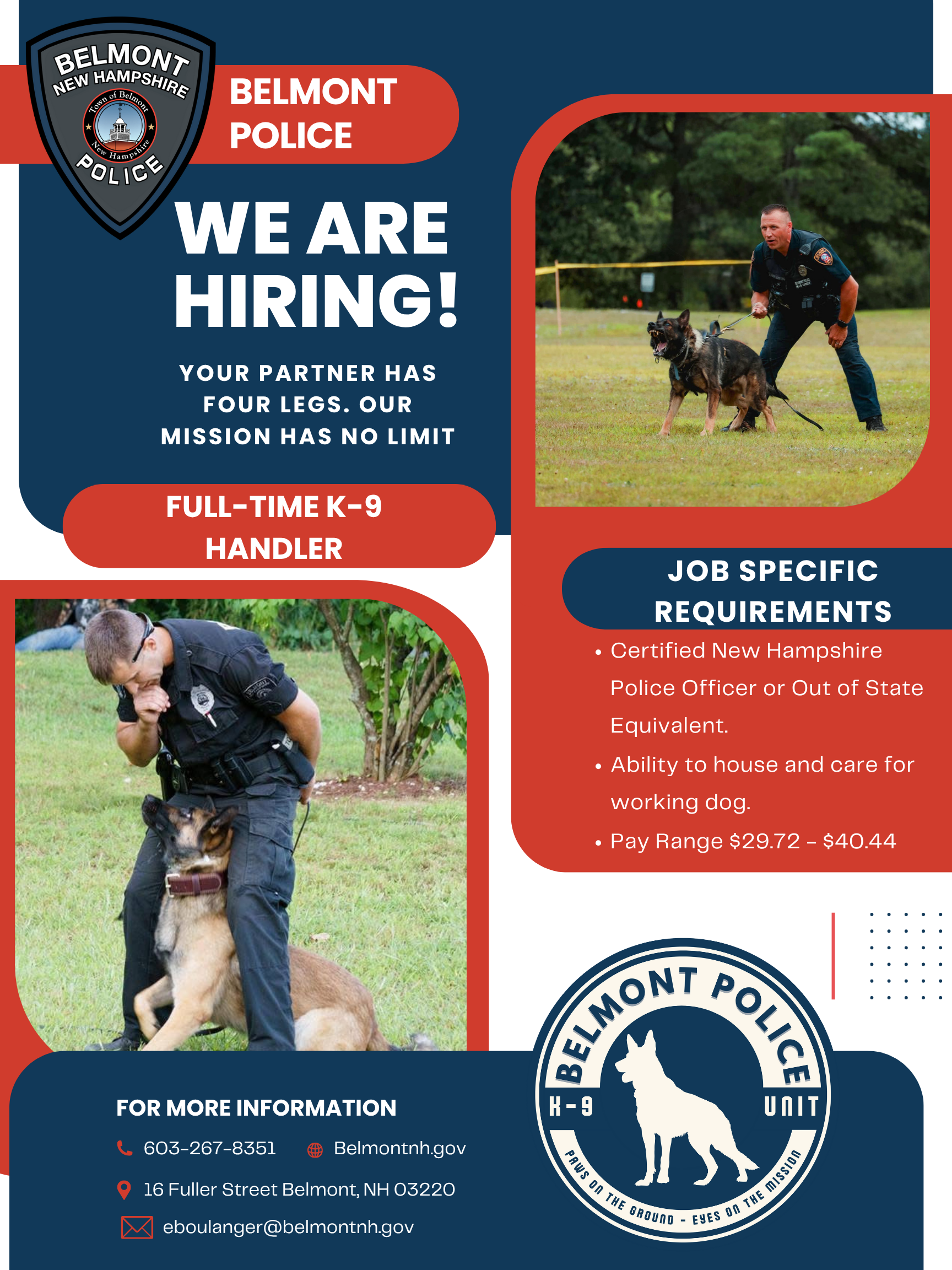 Belmont Police Department, NH Public Safety Jobs