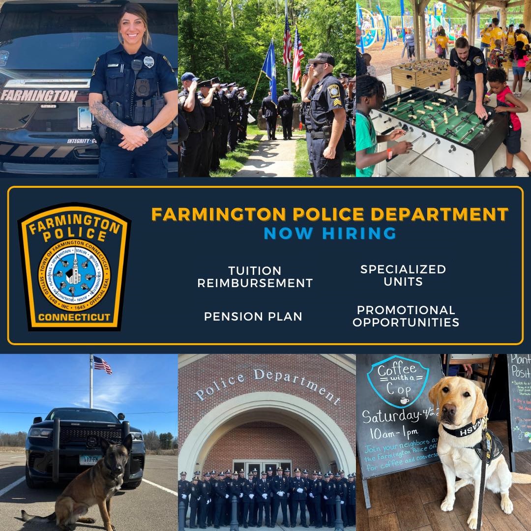 Farmington Police Department, CT Public Safety Jobs