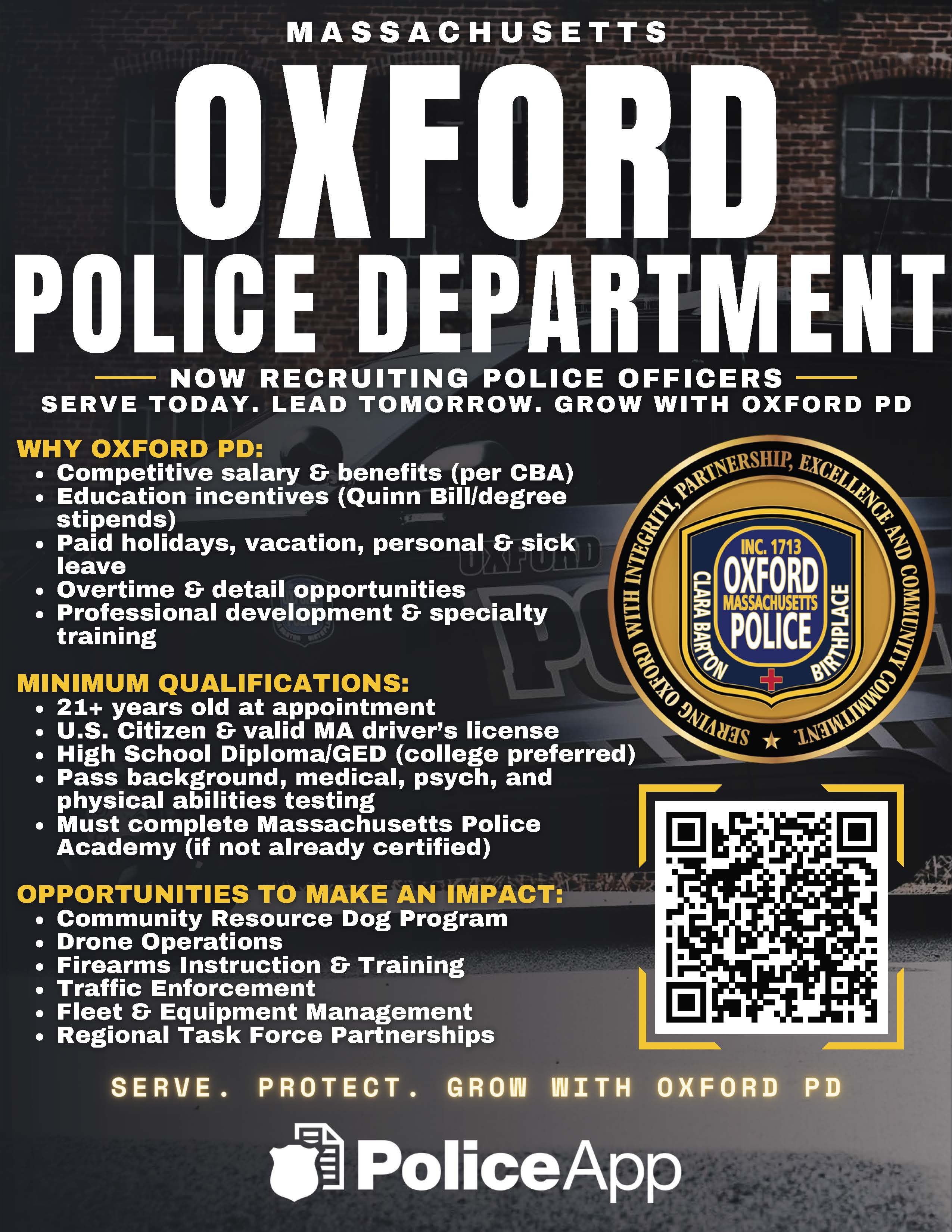 Oxford PD Job Ad