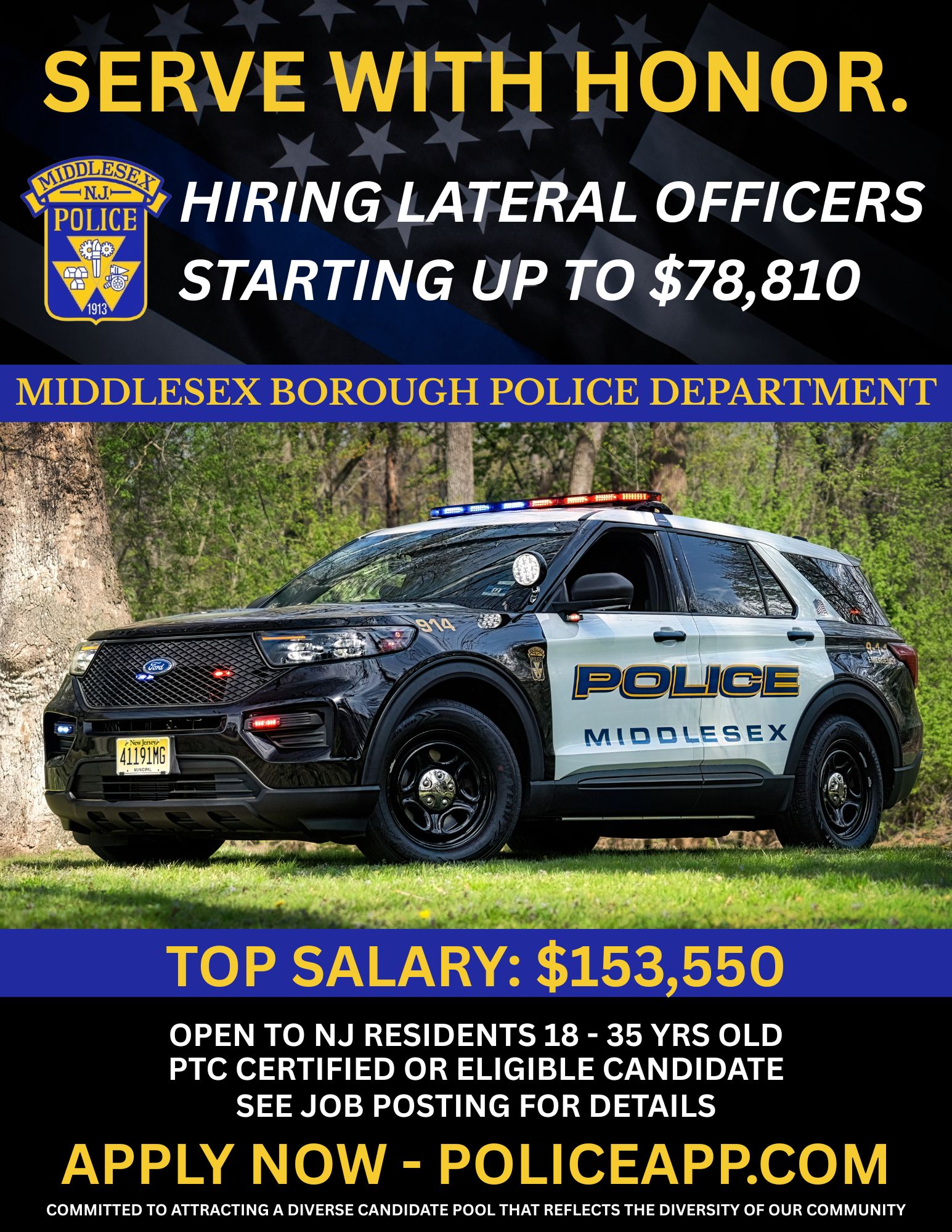 Middlesex Borough Police Department, NJ Public Safety Jobs
