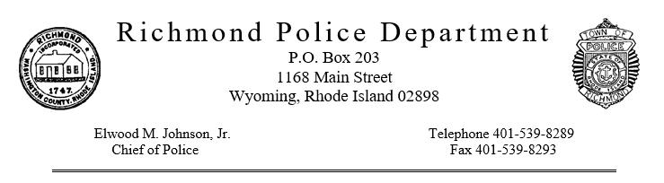 Richmond Police Department, RI Public Safety Jobs