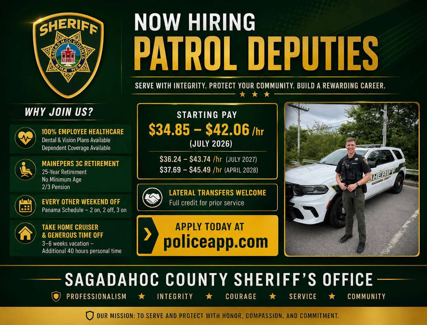 Sagadahoc County Sheriff's Office, ME Public Safety Jobs