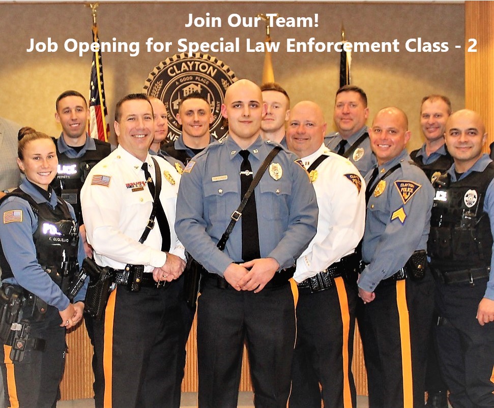 Clayton Police Department, NJ Public Safety Jobs