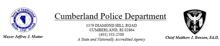 Cumberland Police Department, RI Public Safety Jobs