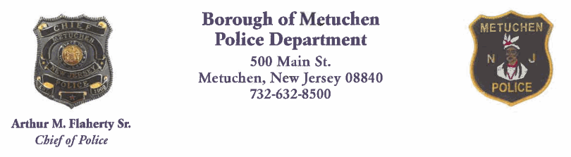 Metuchen Police Department, NJ Public Safety Jobs
