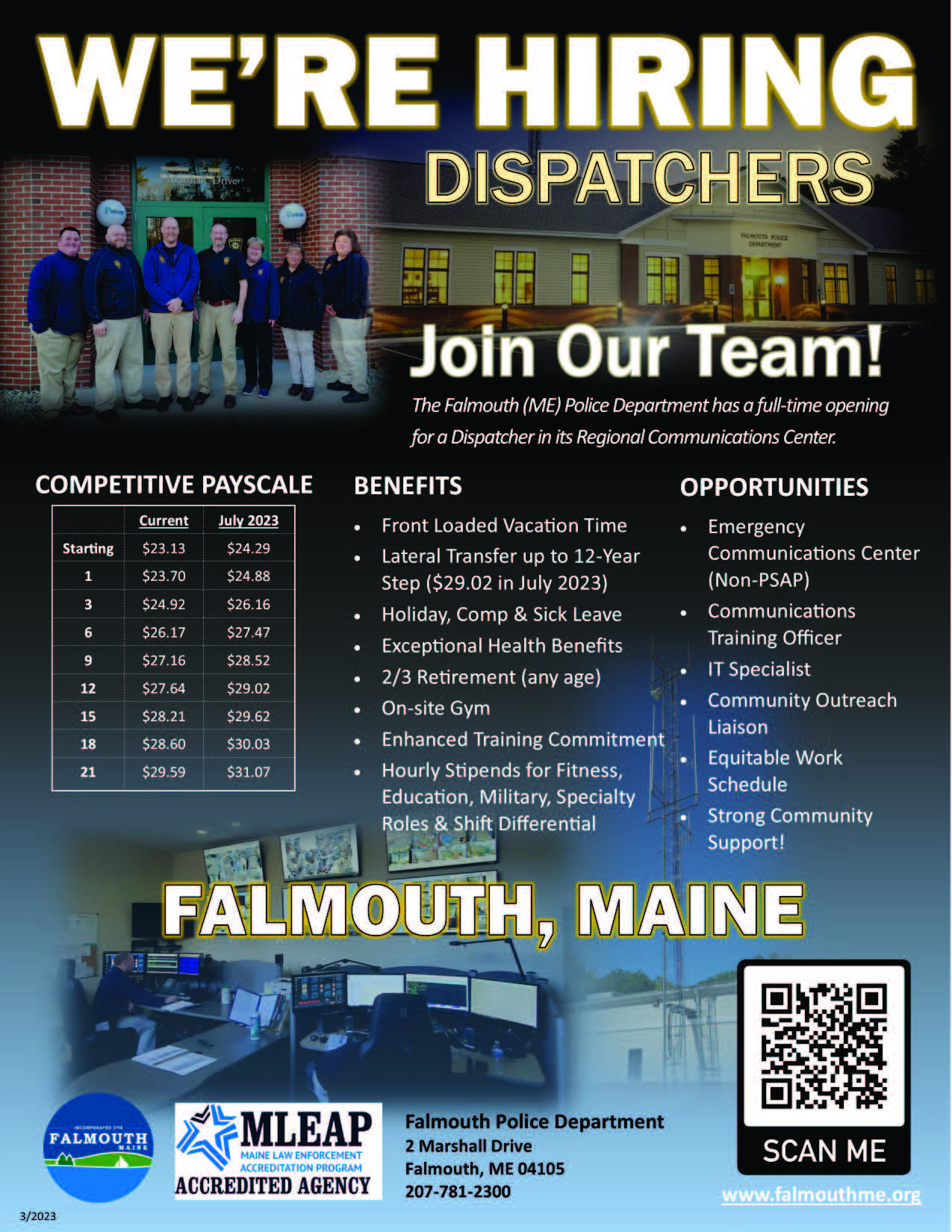 Falmouth Police Department, ME Public Safety Jobs