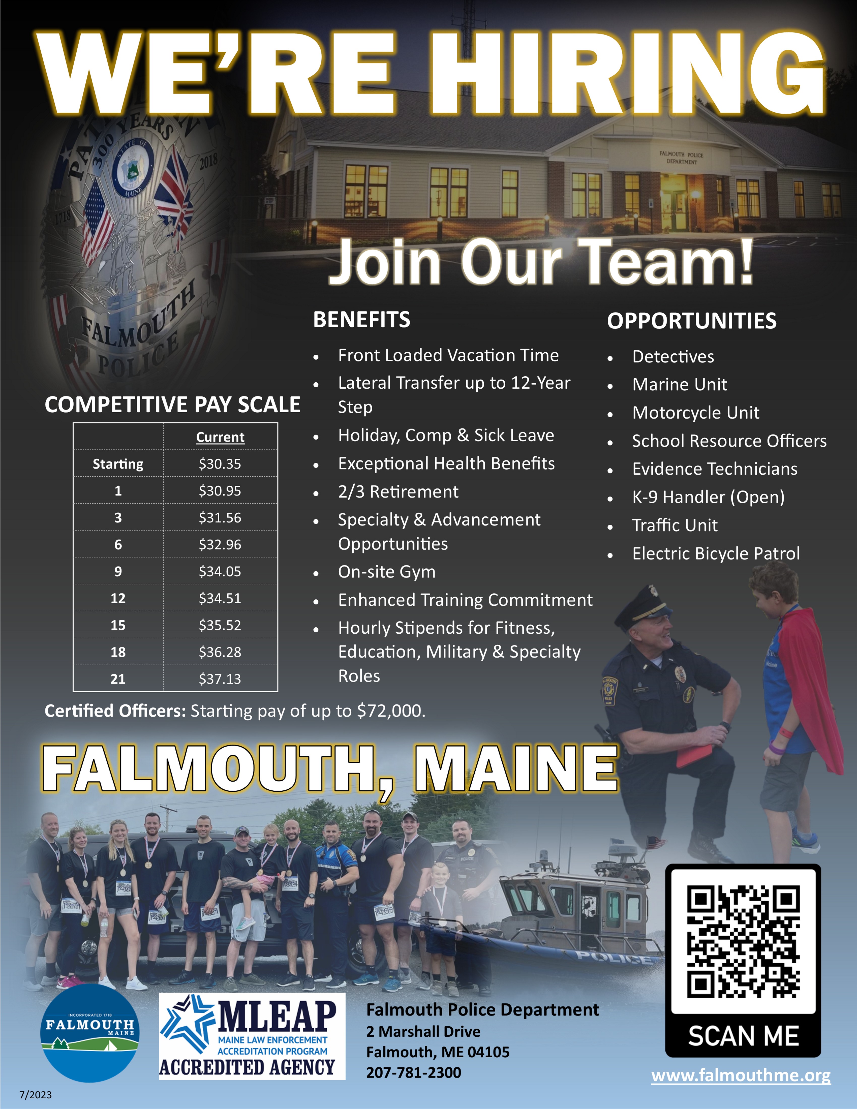 Falmouth Police Department, ME Public Safety Jobs