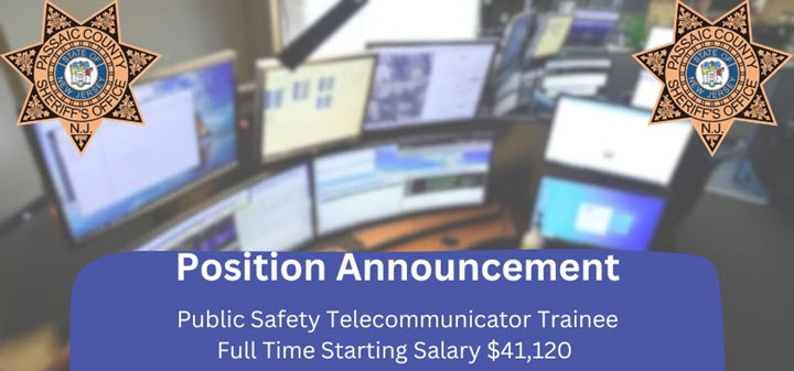 Passaic County Sheriff's Office, NJ Public Safety Jobs