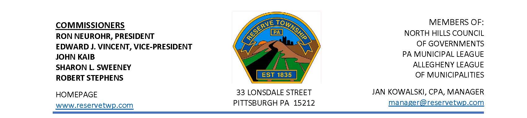 Reserve Township Police Department, PA Public Safety Jobs