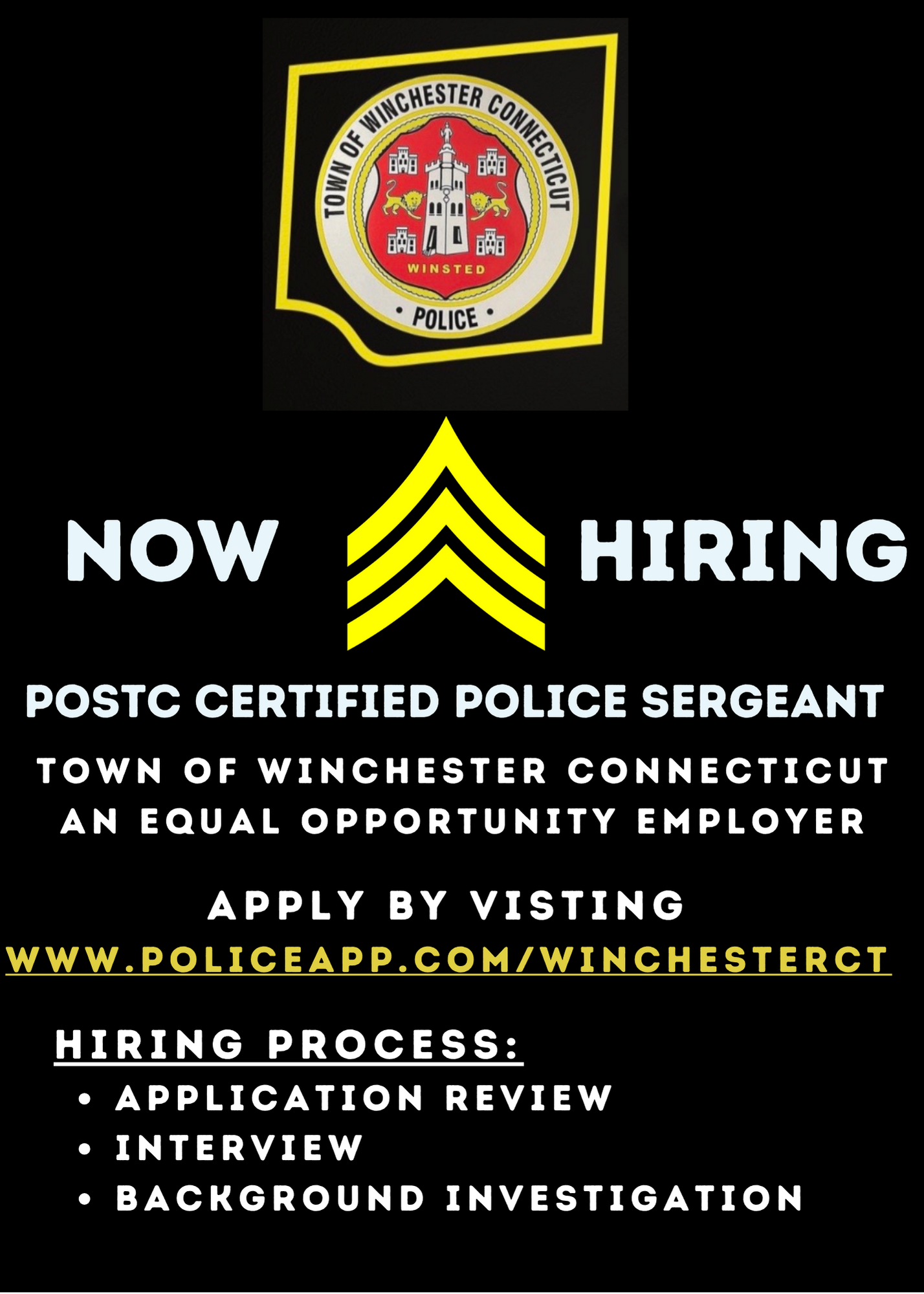 Winchester Police Department, CT Public Safety Jobs