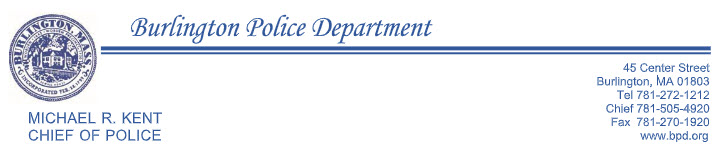 Burlington Police Department, MA Public Safety Jobs