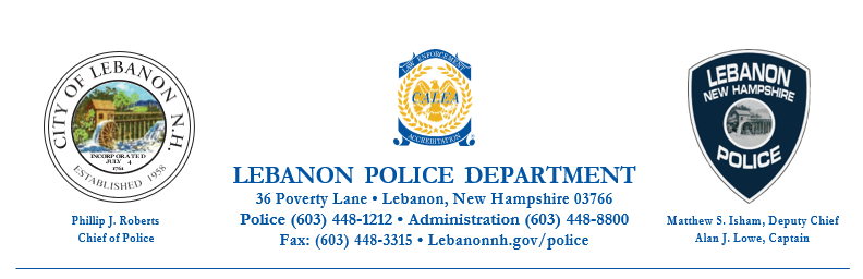 Lebanon Police Department, NH Public Safety Jobs