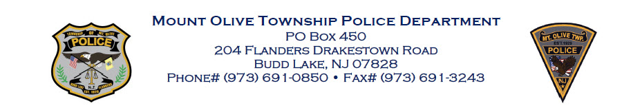 Mount Olive Township Police, NJ Public Safety Jobs