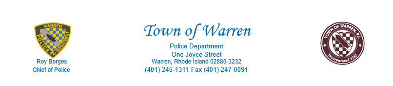Warren Police Department, RI Public Safety Jobs