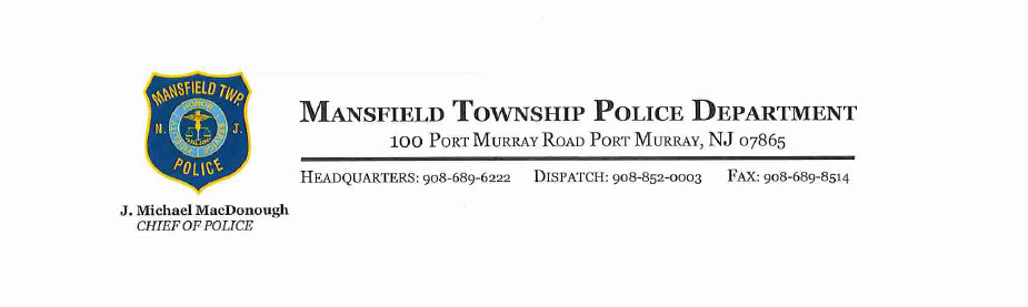 Mansfield Township Police Department (Warren County), NJ Public Safety Jobs