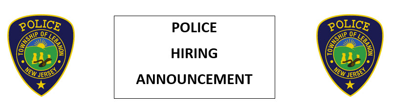 Lebanon Township Police Department, NJ Public Safety Jobs