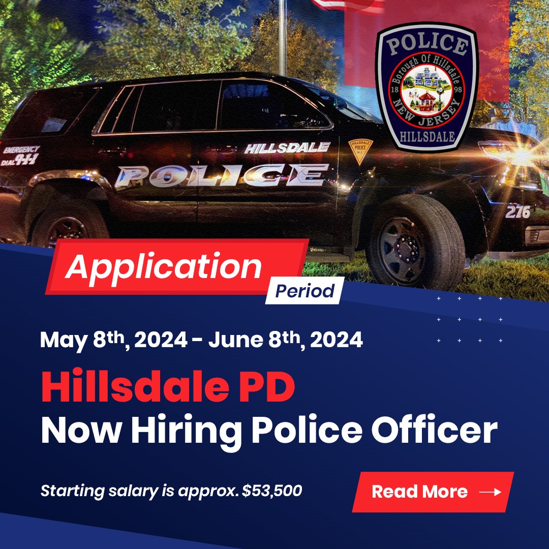 Hillsdale Police Department, NJ Public Safety Jobs