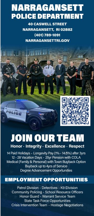 Narragansett Police Department, RI Public Safety Jobs