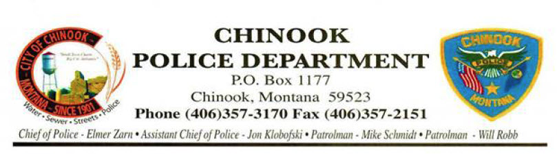 Chinook Police Department, MT Public Safety Jobs